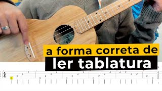 COMO LER TABLATURA NO UKULELE FÁCIL Academia do Ukulele [upl. by Semreh]