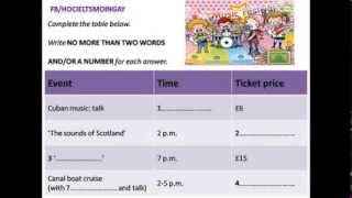 IELTS Listening Section 1  TABLE COMPLETION [upl. by Irotal]