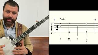 Beginner Banjo Lesson  “Cripple Creek” [upl. by Assennej]