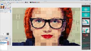 Photo Mosaics in Studio Artist  Adding Text to Vector Mosaics [upl. by Araiet]