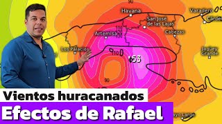 En Cuba Rafael dejará vientos con fuerza de huracán y lluvia intensas e inundaciones costeras [upl. by Consalve106]