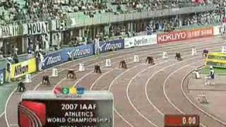 Allyson Felix  2007 World Championships Osaka  200M [upl. by Viviene]