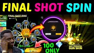 PARAFAL FINAL SHOT RING EVENT SPIN  FREE FIRE NEW EVENT  FF NEW EVENT [upl. by Alul]