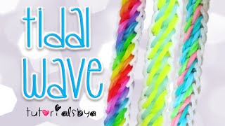 NEW Tidal Wave Rainbow Loom Bracelet Tutorial  How To [upl. by Larkins]