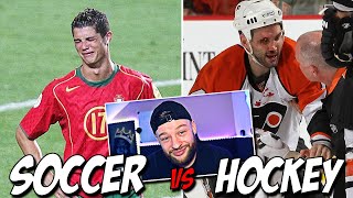 SOCCER FAN Reacts to HOCKEY vs SOCCER  My FINAL Opinion [upl. by Rai201]