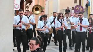 Monterosso Calabro MARIA SSMA DEL SOCCORSO festa 2024 Banda locale F CileaInizio novena 220 [upl. by Ahsinoj707]