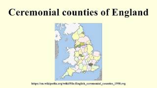 Ceremonial counties of England [upl. by Tutt]