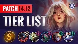 PATCH 1412 TIER LIST Changes amp Updates  League of Legends Season 14 [upl. by Clarie537]