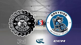 Polar Beers VS Greyside Retirement Village  Div 5  17th October  IceHQ Rec League ice hockey [upl. by Dempsey909]