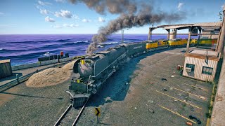 GTA 5 Driving UP CHALLENGER through Abandoned West Docks Railroads [upl. by Mia]