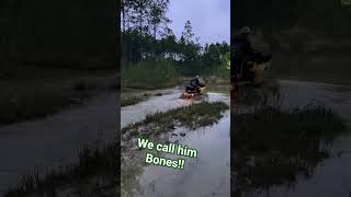 atvmudding family canam canamatv mudding fun nearmiss epic countrylife mud waterwheelie [upl. by Krysta]