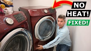 Dryer Wont Heat Up Or Dry Clothes  DIY How To Fix Heater In 2024 [upl. by Lierbag]