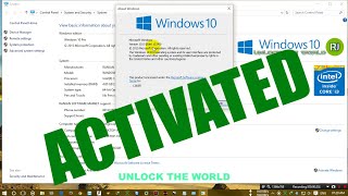 WINDOWS 10 PRO RTM BUILD 10240 ACTIVATE JUST ONE CILCK [upl. by Learsiy]