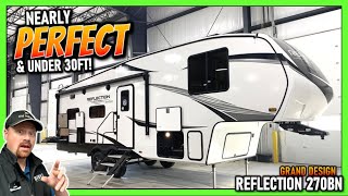 Nearly PERFECT amp Small Sized New Couples Fifth Wheel 2023 Grand Design Reflection 270BN [upl. by Odnomar963]