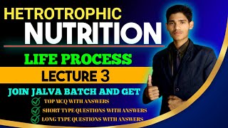 Nutrition heterotrophic Nutrition Life process class 10 [upl. by Magdau]