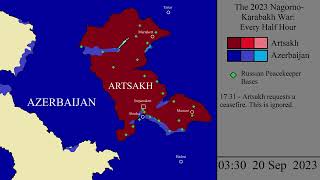 The 2023 NagornoKarabakh War Every Half Hour [upl. by Ahsille]