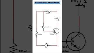 IR Proximity Sensor Making  Proximity sensor making using one Transistor electronicsengineering [upl. by Thagard23]