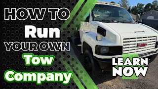 HOW TO START A TOW BUSINESS [upl. by Kciderf78]