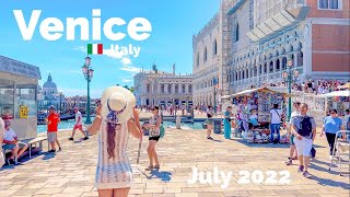 Venice Italy 🇮🇹  July 2022  4K60fps HDR Walking Tour [upl. by Ocsicnarf]