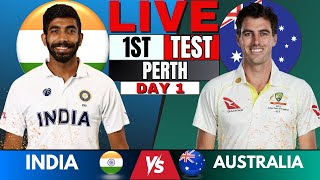 IND vs AUS Test India vs Australia 1st Test live  Live Score amp Commentary  IND vs AUS BGT 2024 [upl. by Nakashima]