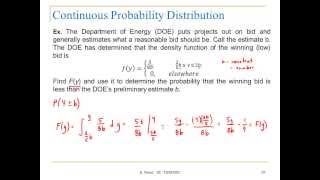 Lecture 5 Discrete and Continuous Probability Distributions 092513 [upl. by Kaehpos]