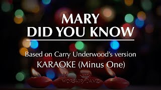 Mary Did You Know  Carrie Underwood  Karaoke [upl. by Niobe]