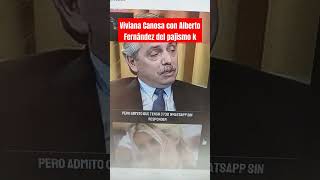 Viviana Canosa con Alberto Fernández del pajismo k [upl. by Hterag]