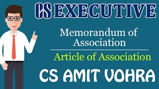 Memorandum of Association amp Article of Association [upl. by Novar156]