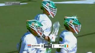 Netherlands vs Ireland Mens World Lacrosse Championship 2023 Pool play [upl. by Panaggio]