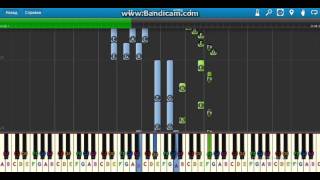 inquietude  Opus 100 Number 18 Friedrich Burgmuller On Synthesia [upl. by Nalo]