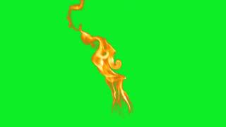 Realistic Fire Realistic flame Green Screen Footage Hash Tag Films HTF [upl. by Tnahs]