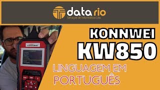 LINGUAGEM EM PORTUGUÊS KONNWEI KW850  DIAGNOSTICO AUTOMÓVEL  WWWDATARIOPT [upl. by Mailliwnhoj72]