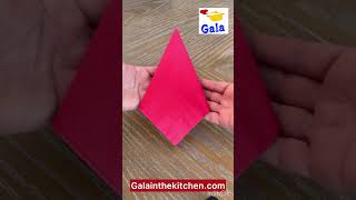 Easy Santa Claus Face Paper Napkin Folding With Doily For Christmas Party [upl. by Nairam]