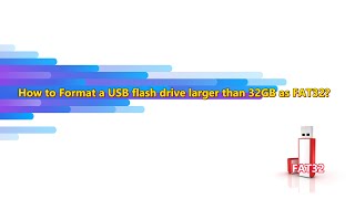 How to Format a USB flash drive larger than 32GB as FAT32 on Windows 10 [upl. by Fabiolas]