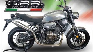 YAMAHA XSR 700 SPECIAL KIT GPR EXHAUST SYSTEMS VIDEO CATALOGUE amp INSTRUCTIONS [upl. by Suravaj]