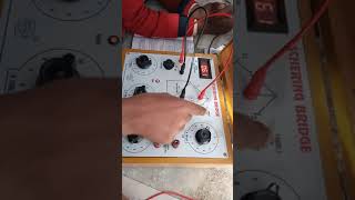 Measurement of capacity and power factor of a capacitor using Schering’s Bridge Bsc 2nd year [upl. by Airdnala59]