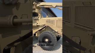 Buffalo Mrap trainer rolling out the door Subscribe for upcoming videos armytruck mrap buffalo [upl. by Gaw]