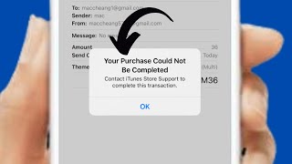 FIX✅ Your purchase could not be completed contact iTunes Store Support to complete this transaction [upl. by Siskind]