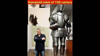 First Humanoid Robot Of 15th century 😱 Leonardo Da Vincis robotic Knight  Robot shorts facts [upl. by Thornie]