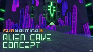 Subnautica 3 Concept New Alien Cave Exploration [upl. by Saidel490]