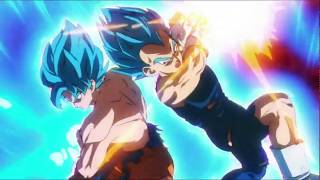 Super SaiyaJin Blue Goku Kakarotto and Vegeta vs Broly Japanese [upl. by Mellisa]