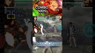 COMBO 100 DO K9999 kof2002 kof tutorial retrogaming k9999 ggpo combo [upl. by Nnylrefinnej]