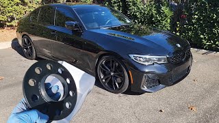 BMW M340i Winter Setup  19quot 791M Wheels w 10mm Spacers [upl. by Adaliah]