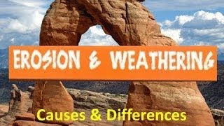 Erosion and Weathering for Kids Causes and Differences [upl. by Sosthenna]