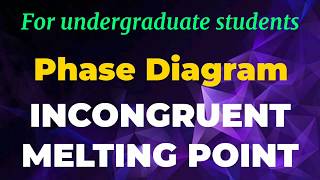 Bsc Chemistry।। Phase Diagram।। INCONGRUENT MELTING POINT [upl. by Nodnorb]