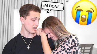 IM QUITTING YOUTUBE Prank on Girlfriend [upl. by Ocsisnarf748]