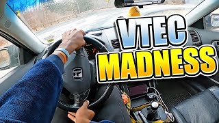 VTEC POWER  HONDA ACCORD V66MT MADNESS  MEGA COMPILATION POV [upl. by Nasho]