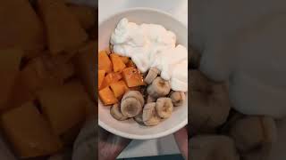 Cruesli Breakfast bowl with fruits nuts chia seeds and Greek Yoghurt shorts  Shiela Piet [upl. by Stranger843]