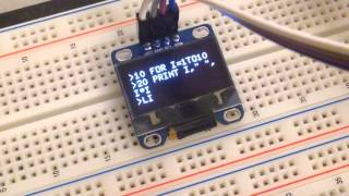 Tiny BASIC Tiny Display [upl. by Anehta633]