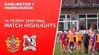 MATCH HIGHLIGHTS  Darlington v Hornchurch  FA Trophy Quarter Final [upl. by Aztilay713]